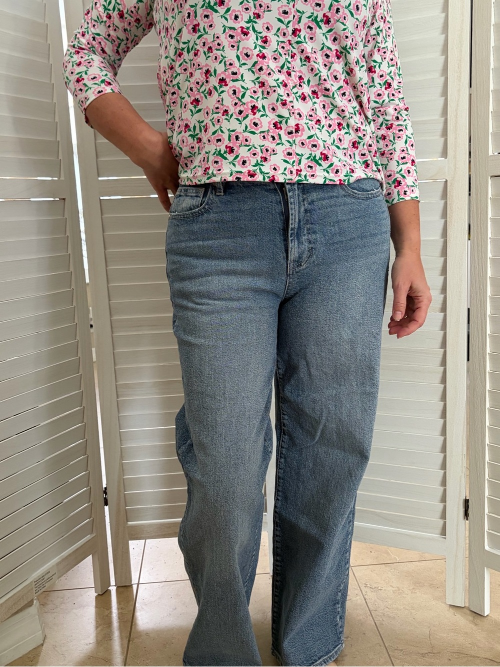 Habitual Women's Straight-Leg Jeans in Light Blue Denim